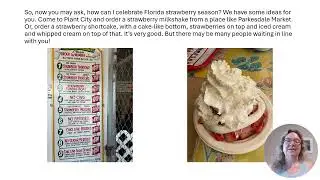 Florida Strawberries --Lesson 21--Learn English Florida