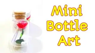 How to make Mini bottle craft in tamil/how to make small bottle craft in tamil /@kuvangsi #kuvangsi