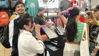 Live T-shirt Printing in Delhi Gurgaon Noida | Live Printing Events #marketing #liveprinting 