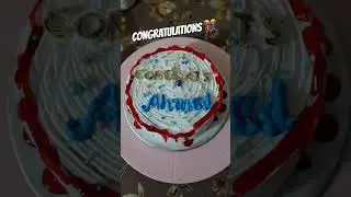 Congratulations 🎊Cake #Congratulations #trending #love #cake #chocochip #shortsfeed #cakedecorating