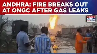 Fire Breaks Out At ONGC Mori-5 Well In Andhra Pradesh After Gas Leak; Spreads Over 1 KM