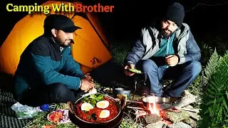 Winter Night Camping In Deep Forest With Brother's| Camping In India 