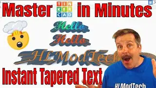Создайте конический текст для 3D-печати БЫСТРО с помощью Tinkercad