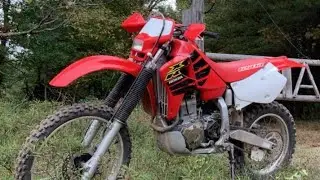 Honda XR650R  Big Red Pig | First Ride reviews 👌 Ron on the #ktm300 #xr650r  #asmr