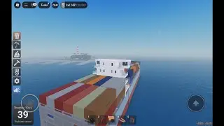 Sinking Large Container Ship - Sail and Sink Simulator