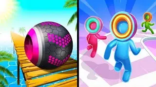 Rollance Ball Vs Layer Man Run ASMR ⚽🏀Max All Levels Funny Gameplay Ep 704