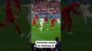 Valverde assist to Vinicius vs Liverpool #realmadrid #liveprool