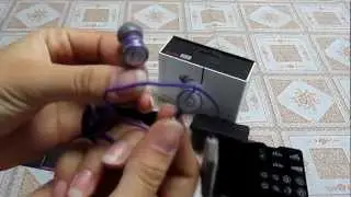 Monster Beats By dr.dre 3.5mm In-Ear Purple iBeats headphones earphones for mp3 mp4