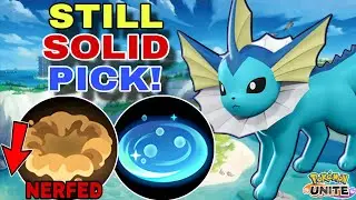 Muddy Water + Aqua Ring VAPOREON Is Still a Solid Pick After the Recent Nerfs! | Pokemon Unite