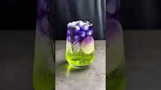 Green Apple Butterfly Pea Cooler #drinkrecipes #easyrecipe #summerdrink