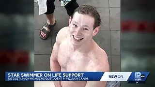 Star swimmer on life support