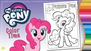 Coloring My Little Pony Pinkie Pie | Kids Coloring Pages | Kiddie Playtime