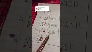 Spelling words and the sh house sound (part 2)