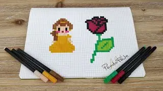 PIXEL ART La belle et la bête /Disney