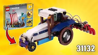 LEGO Creator Tractor MOC (31132) [443 шт.] Альтернативная сборка для корабля викингов и змея Мидг...