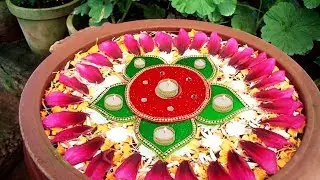 DIY Floating Rangoli | Diya Stand | Crafts Junction
