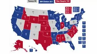 Alternate History 1996 Election Prediction - Bill Clinton vs Dan Quayle
