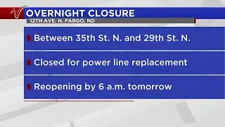 12th Ave North Road Closure
