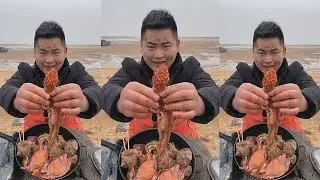Super Spicy Spider Squid Cooking and ASMR Eating Delicious Part 3 #Shorts