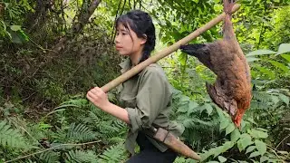 Surviving in the wilderness involves setting traps and foraging for food to stay alive.