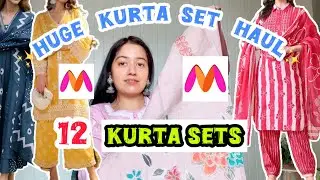Огромная подборка комплектов курток и брюк из Myntra на 2026 год #kurtasethaul #myntrahaul #myntr...