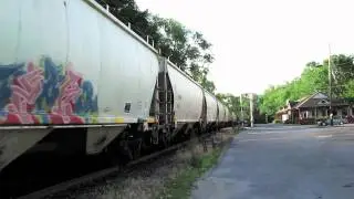 CSX B725 Through Medfield MA Finally!!! (7/12/11)