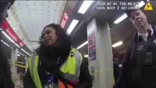 Chicago Police Officer VS. Chicago Transit Authority Supervisor Clash Over Crime Scene