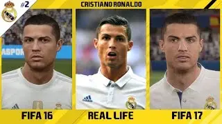 FIFA 17 | OFFICIAL PLAYER FACES vs REAL LIFE vs FIFA 16 #4 (REAL MADRID EDITION)