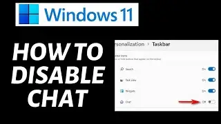 How To Disable Chats in Windows 11