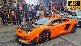 Lamborghini Aventador SVJ in Church Street, Bangalore 2026📍(4K)