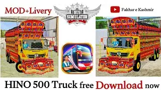 Pakistani hino truck mod for bussid|hino truck livery|mods for bus simulator Indonesia
