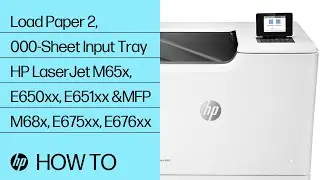 Load Paper 2,000-Sheet Input Tray | HP LaserJet M65x, E650xx, E651xx and MFP M68x, E675xx, E676xx