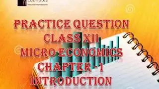 Class 12th Economics Chapter 1 Practice Problem Very short Answers