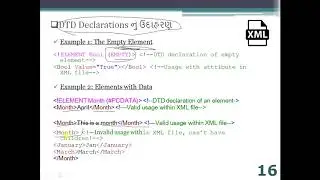 DTD & Example / XML