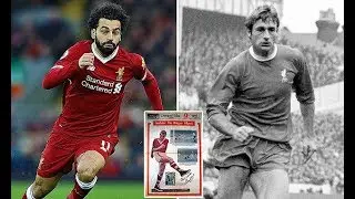 Liverpool forw ard Mo Salah and Roger Hunt compared