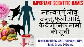 40+महत्वपूर्ण वैज्ञानिक नाम|vaigyanik naam/important scientific name| Genreal science in hindi