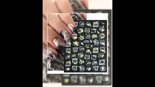 Manicure Stickers White Laser Gold Fall Leaves Decals Sliders Nail Art Decor