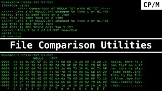 File Comparison Utilities on CP/M