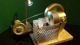 Manson Heissluftmotor / Generator mit Lampe