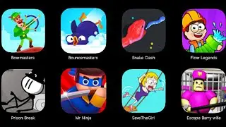 Bowmasters, Bouncemasters, Snake Clash, Flow Legends, Prison Break, Mr Ninja, Save the Girl, Escape