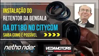 Como colocar o retentor da DT180 no Citycom 300i