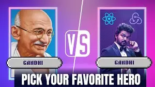 Thalapathy Vijay 🆚 Mahatma Gandhi – Who Wins?🤔🔥 | RTK | #thalapathy #gandhi #codewithaswin #rtk #yt
