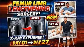 Femur Limb Lengthening Surgery Explained Through X-Ray | Complete Treatment Journey #limblengthening