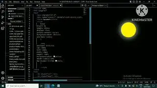 internal CSS. Sun image coding html