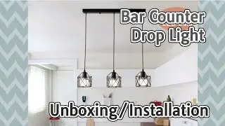 Bar counter Drop light|Hang light|Pendant Lights|Living Room Unboxing/Installation