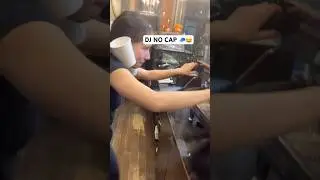Barista DJ with caps like a real raver 😂check my music 🎧