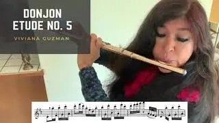 Donjon Flute Etude No. 5 Gigue from 8 Etudes de Salon