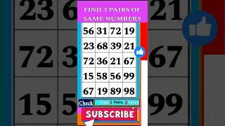 Test Your Skills: Match Numbers to Boost Your Brain!