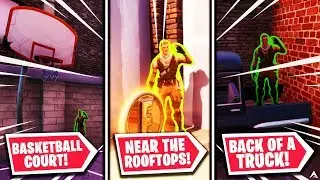 Find Jonesy Near The Basketball Court, The Rooftops, Back Of A Truck (Downtown Drop Challenges)