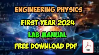 Engineering Physics 1st year Lab Manual pdf || practical notes pdf 2024